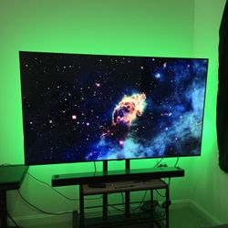 Samsung 65" Smart TV and Floor TV Stand 