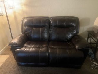 Ashley Dark Brown Sofa and Loveseat