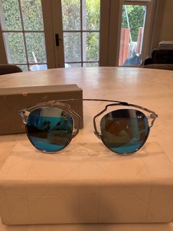 Christian Dior Blue Mirrored DiorSoReal Sunglasses