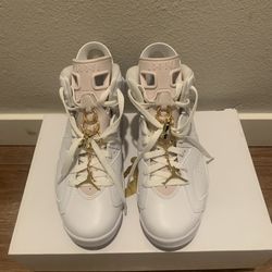 Jordan 6 Retro ‘Gold Hoops’ 7.5 Women’s 