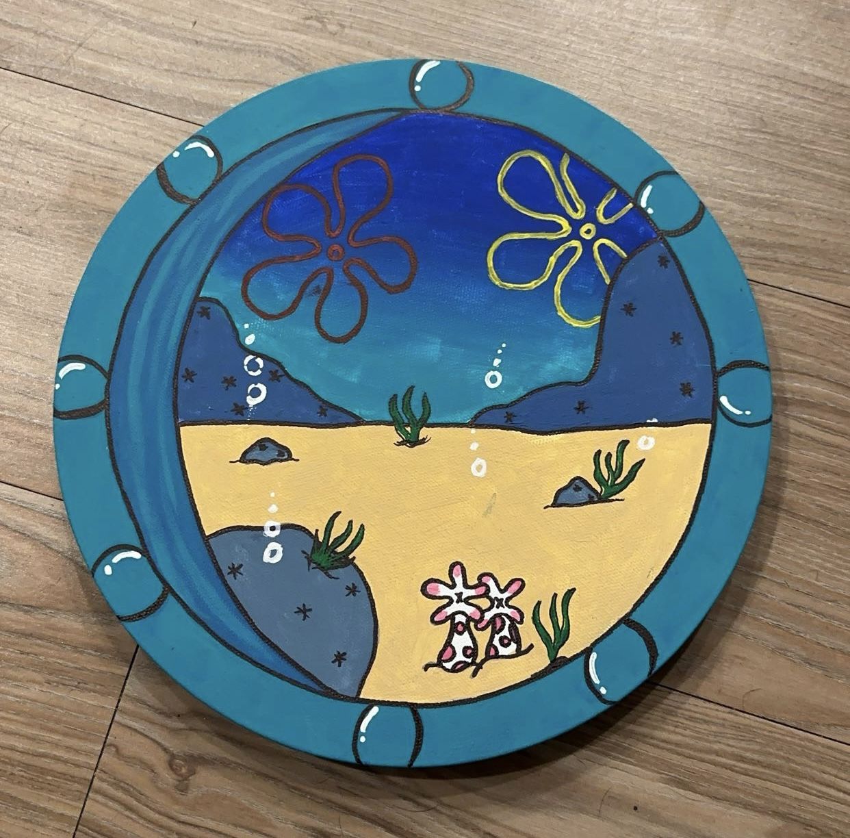 SpongeBob Window Painting