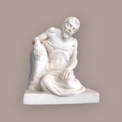 Vintage Catholic Last Rites / Anointing of the Sick Religious Figurine