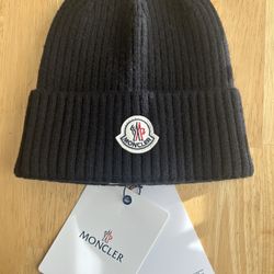 $295  Moncler Unisex Wool Beanie OS NWT
