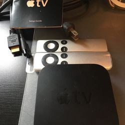 Apple TV with 2 remotes and HDMI Cable Included
