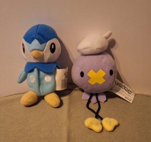 Pokémon 2007 Jakks Pacific 3" DRIFLOON & PIPLUP-Sold Together