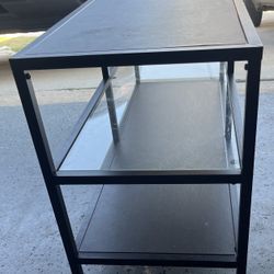 Entertainment Center, 3 Shelves, Middle Glass. 