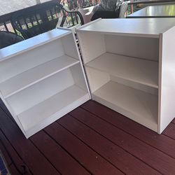 Two White Shelves 