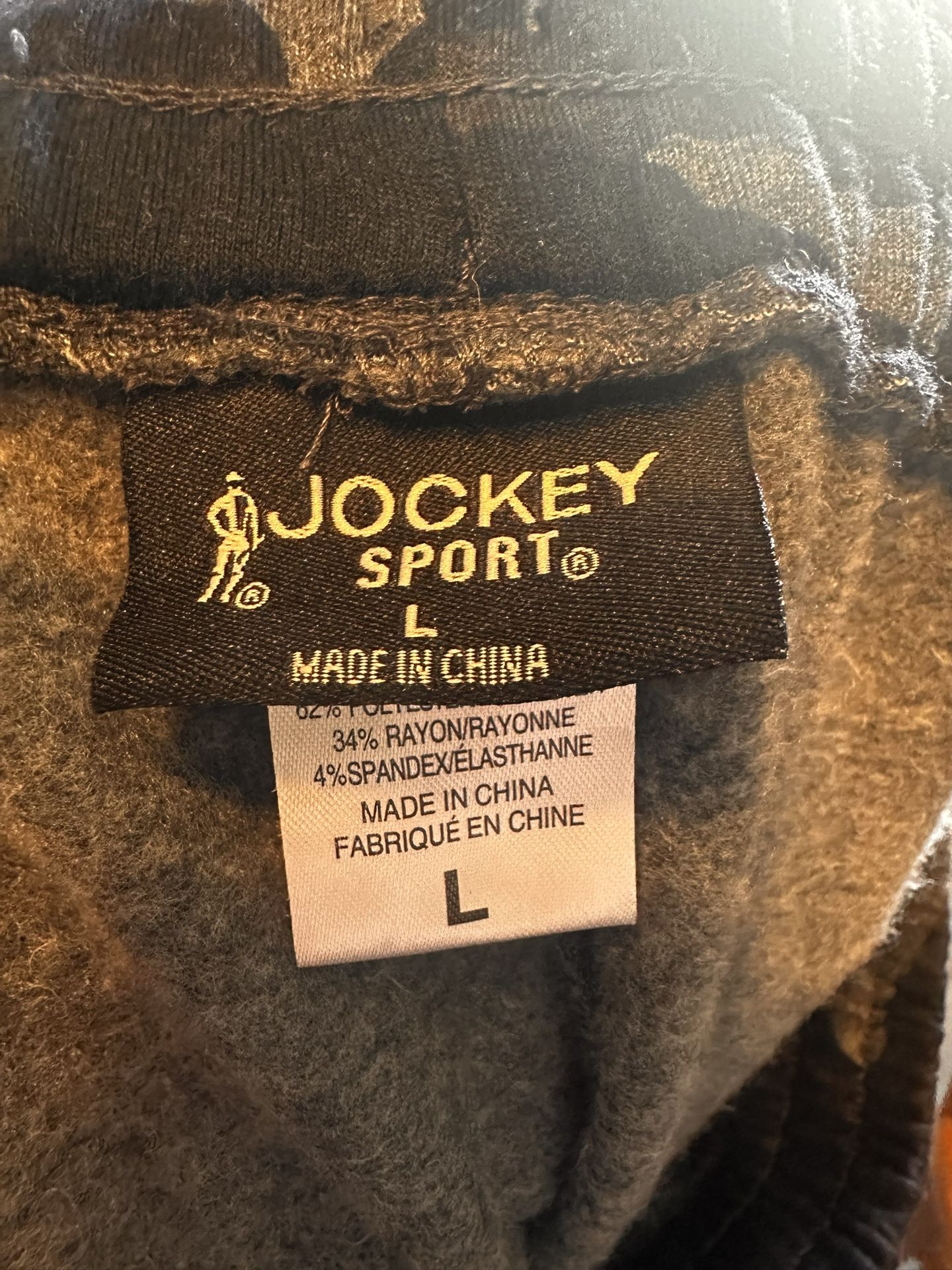 Size large joggers