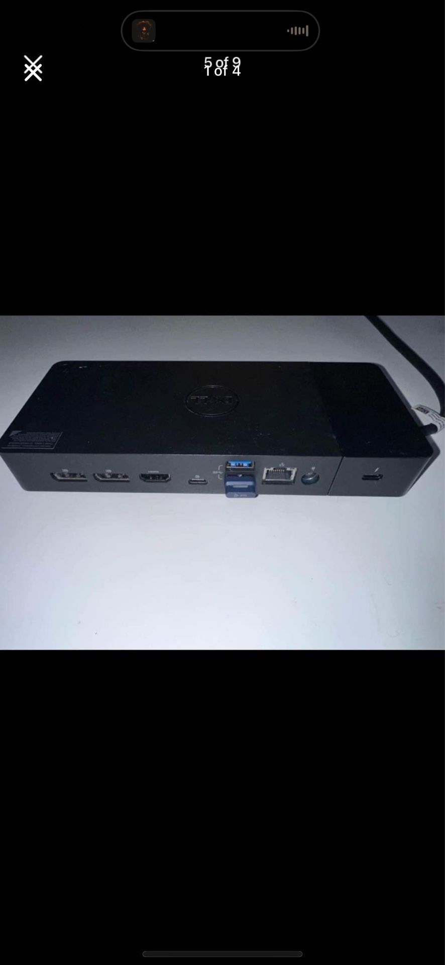 Dell Thunderbolt dock And Dell Power Adapter 
