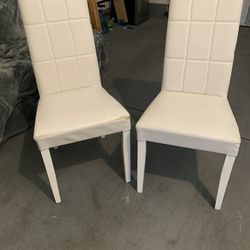 Two White Chairs