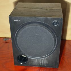 SONY SA-WMSP69 POWERED SUBWOOFER With Service Manual & 73” RCA Bass Cable    