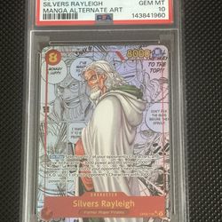 One Piece Silvers Rayleigh Manga Psa 10 
