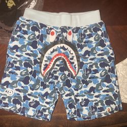 Bape Blue Camo Shorts