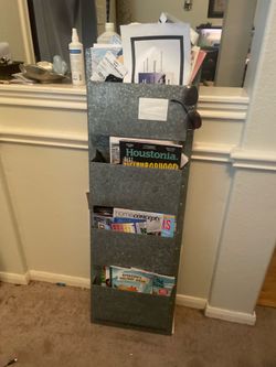 Magazine holder.  Bundle bulletin boards and white boards and supplies