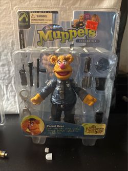 Palisades The Muppets Series Six Patrol Bear Action Figure w/ Handcuffs