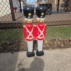 2 Toy Soldier Blow Molds