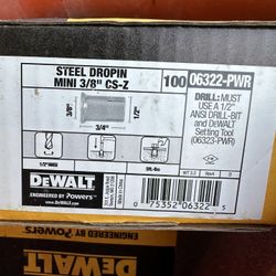 Dewalt Mini Drop In Steel Anchors 