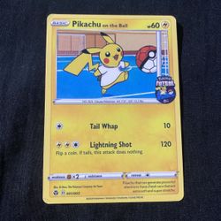 Custom Pikachu On The Ball Pokémon Card 