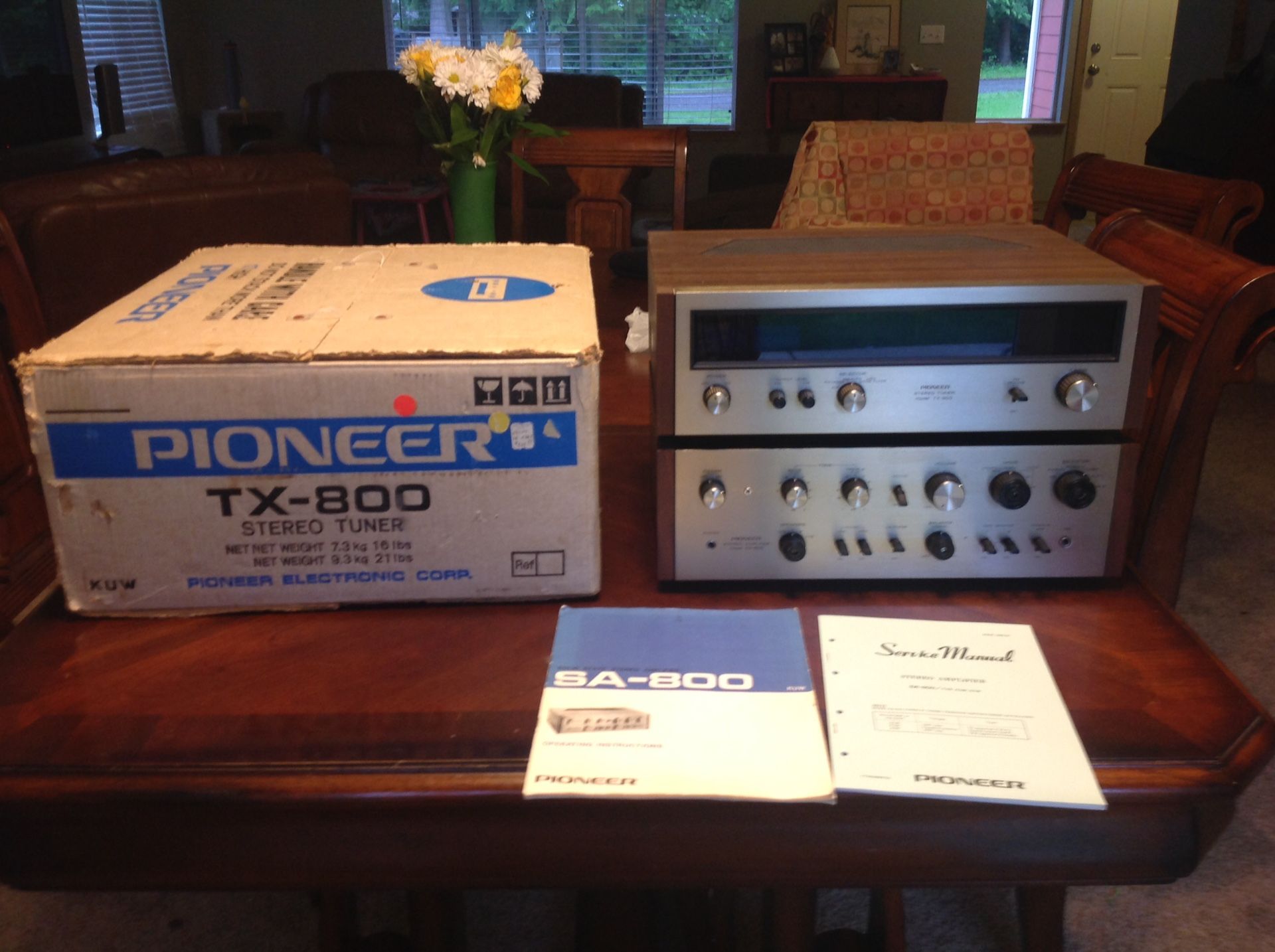 Vintage Original Pioneer SA-800 / TX-800 Integrated Amp / Tuner