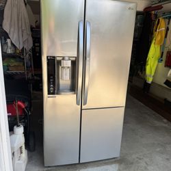 LG Stainless Steel side by side