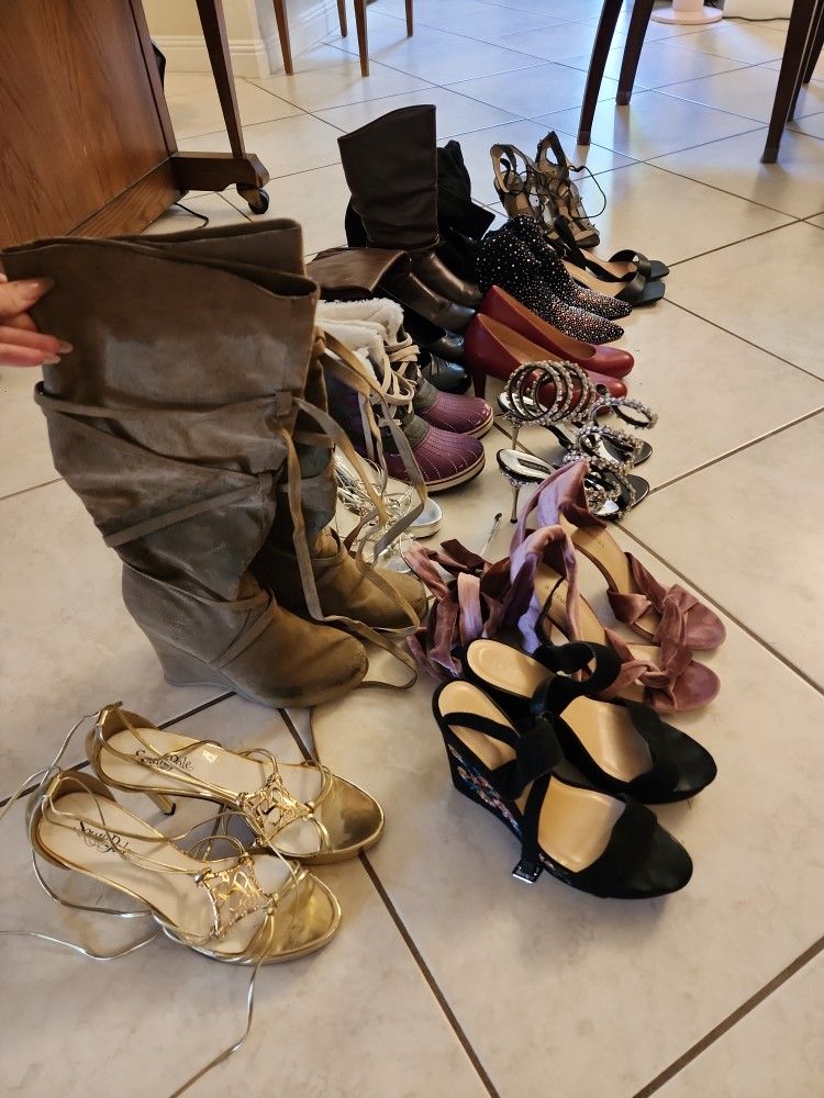 Lot Of Size 10 Shoes And Heels,All Products : American Fashion Style Bags On Sale