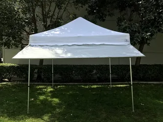 2 Pop Up Tent Awnings - Calif Palms "Canopy Magic" 10ft Pop-Up Tent Extension Awning ā $100 each