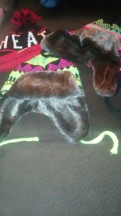 Miami Heat Tabogin & 2 furry Hats bundle