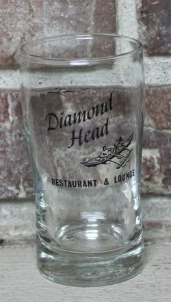 Diamond Head Restuarant and Lounge Hawaiian Tiki Glass