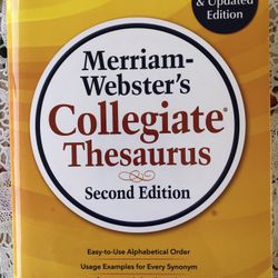 Merriam-Webster-Webster’s Collegiate Thesaurus 2nd Edition