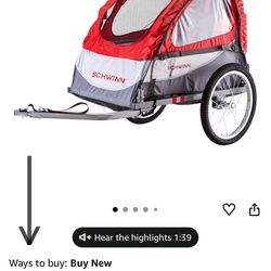 Brand new-Never been open, Schwinn Trailblazer Plus Kids Bike Trailer, Single Seat