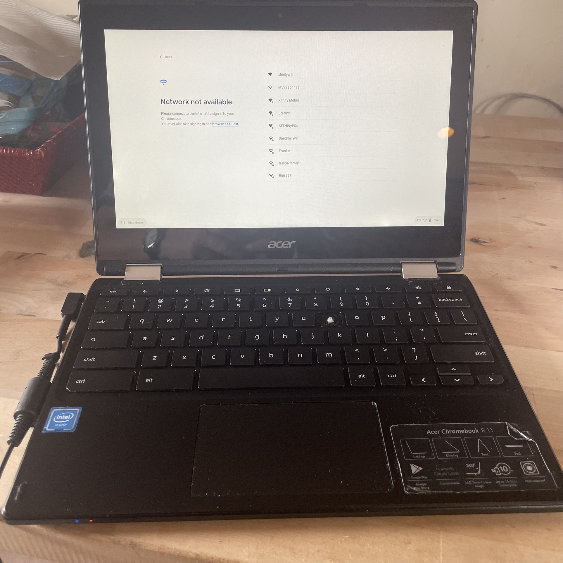 $20-!!-ACER Chromebook R 11 C738T