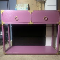 Purple Console Table 