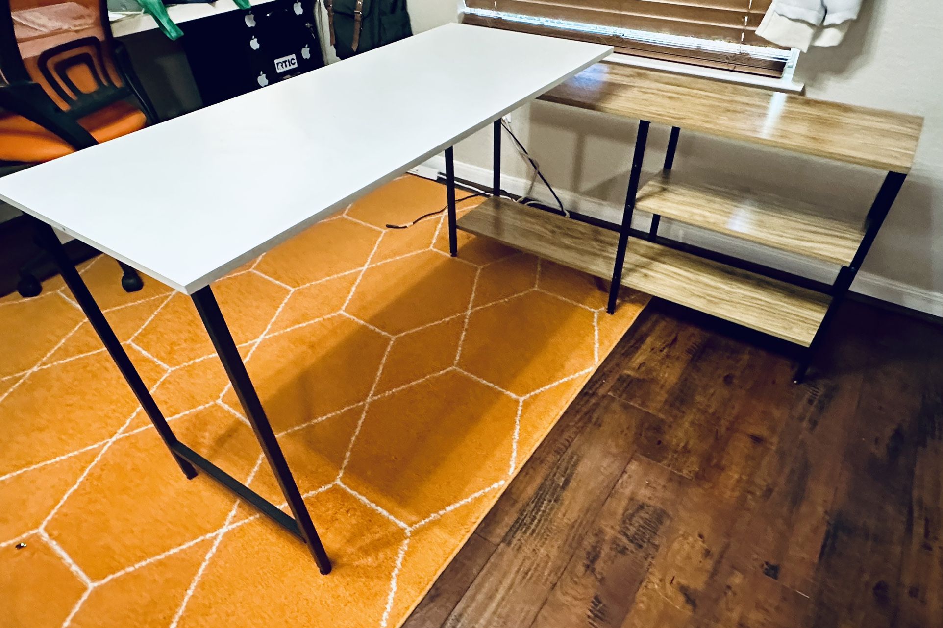 Adjustable “L” Shaped Home Office Desk