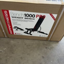 New In Box Keppi 1200LB Weight Bench, Heavy Duty Bench1000 PRO Adjustable Workout Bench 