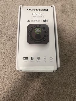 ULTRALOQ Bolt SE Smart Lock with Matter - Fingerprint & Wi-Fi(Factory Sealed)