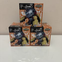 Bandai Digimon Adventure Plabako Model Kit WarGreymon, MetalGarurmon, & Omegamon