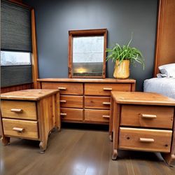 Dresser, Mirror + Nightstand Set