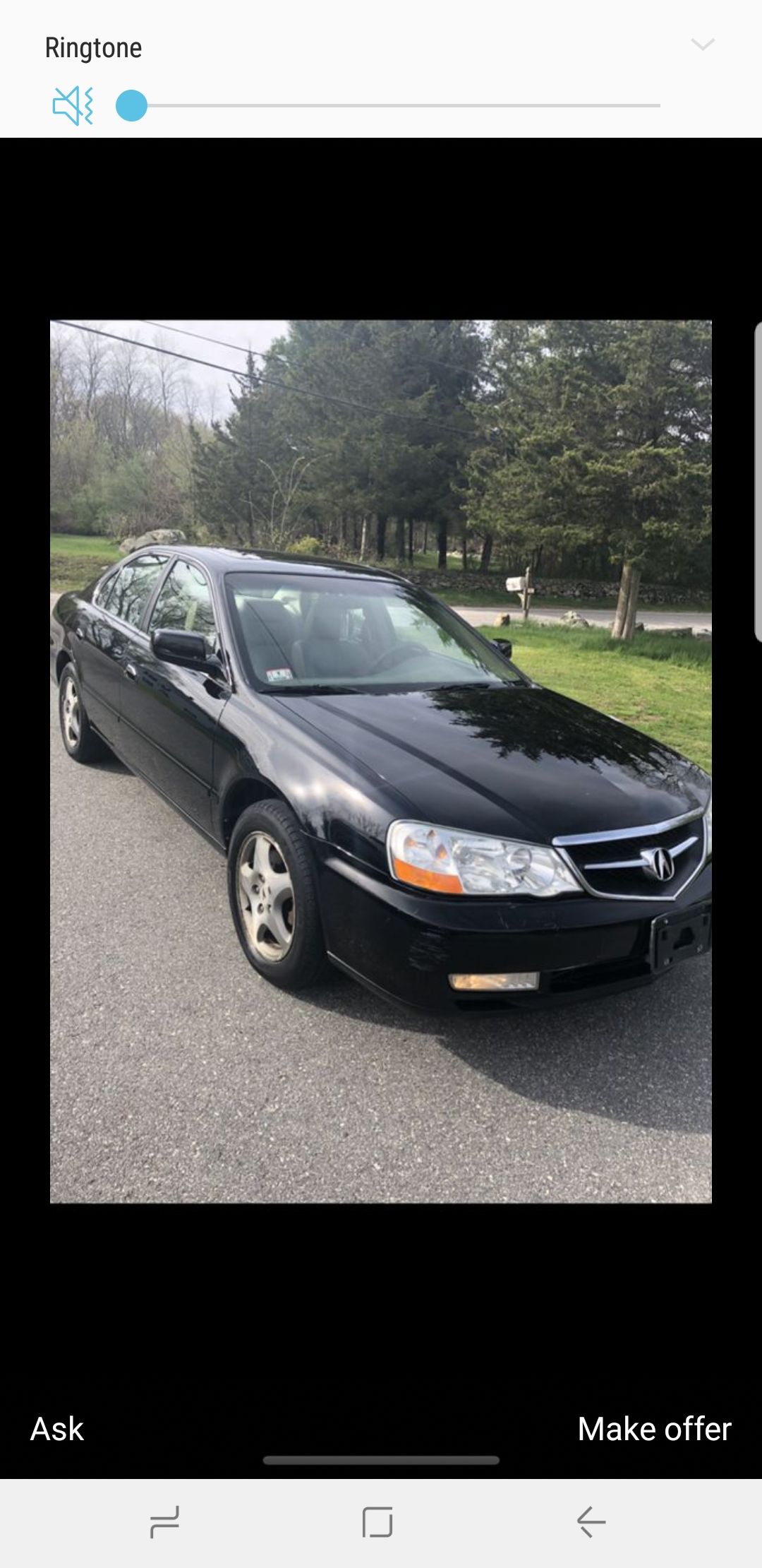 2003 Acura T.L rear bumper both fenders and both mirror are available.