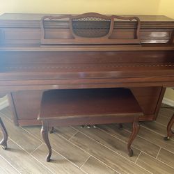 Upright Piano and Bench 