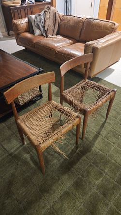 Danish Teak Dining Chairs by Arne Hovmand-Olsen for Mogens Kold