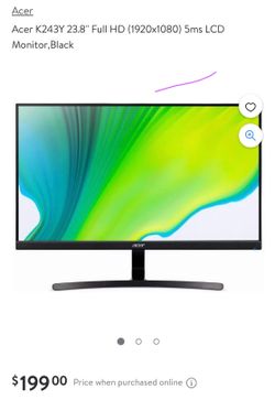 Acer $24 Inch Monitor