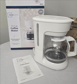 Mainstays 12-Cup Coffee Maker White