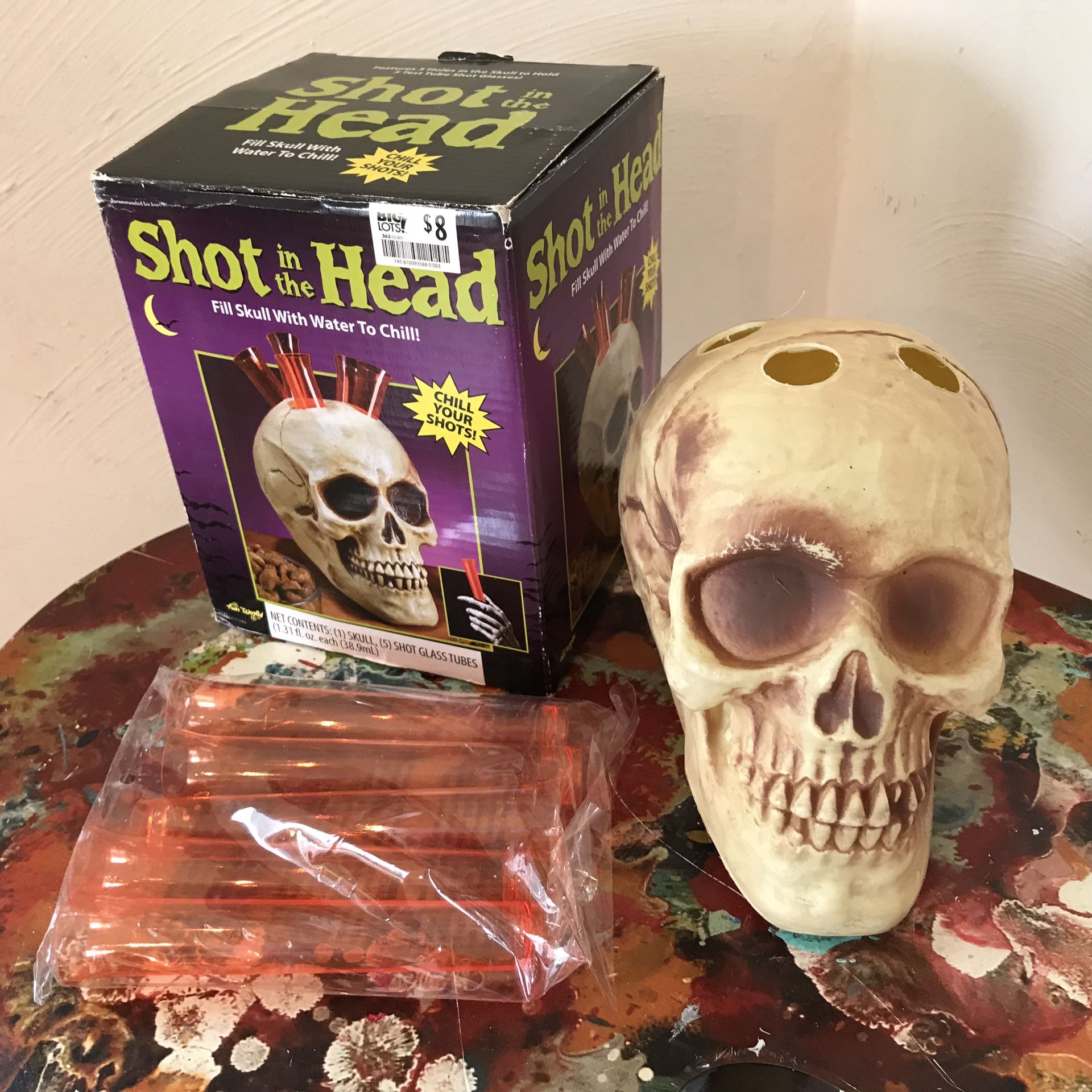 Shot In The Head Halloween Decoration Shot Glass Holder Party Favor
