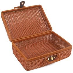 Imitation Wicker Picnic Basket—New!