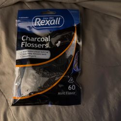 Charcoal Flossers 60 Count 