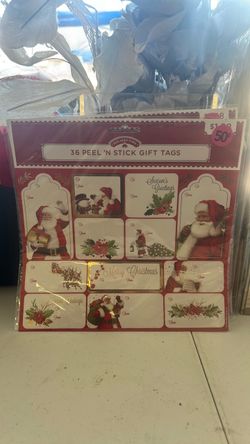 Christmas gift tag sticker