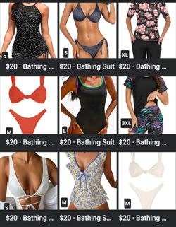 Bathing suits different sizes