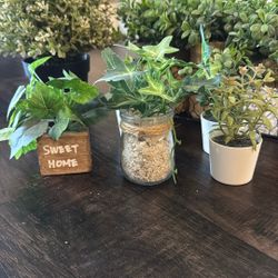 Artificial Plant Decor Bundle – 8 Pieces