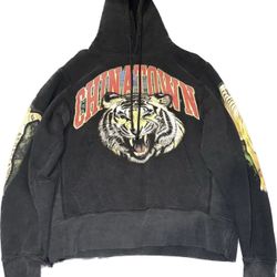 Chinatown Market Tiger Arc Hoodie in Black, Men's (Size Medium)