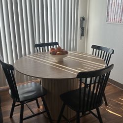 Mid century Modern Dining Table Chairs 